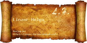 Linzer Helga névjegykártya